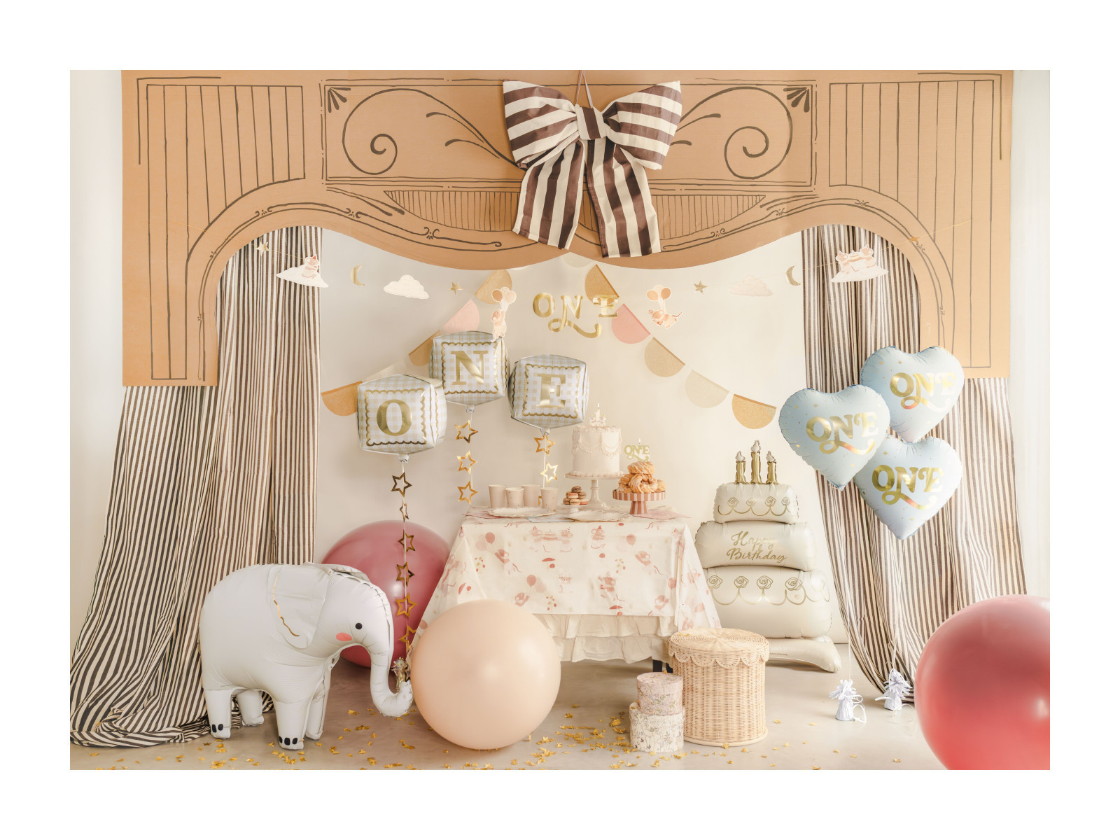 Balon foliowy stojący Tort 70x100cm FB374 PartyDeco